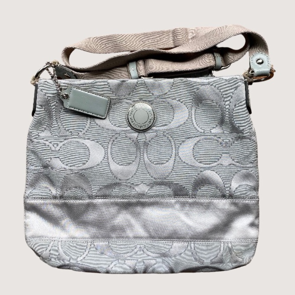 COACH C Signature Crossbody Bag in Gray